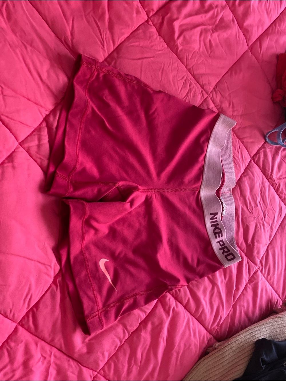 Nike Hot Pink Pro Compression Shorts